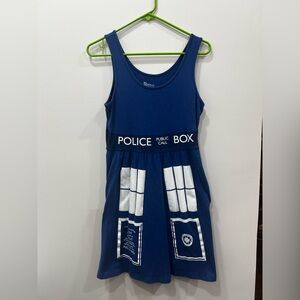 Blue Sleeveless Mini Dress